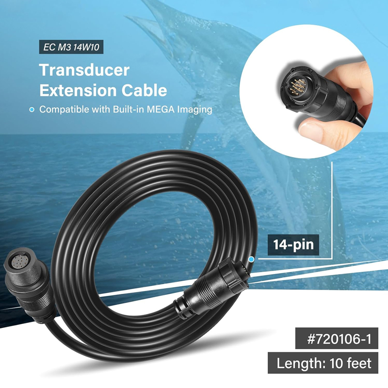 Fish Finder Cable - كابل تمديد للمحول 10 أقدام 14