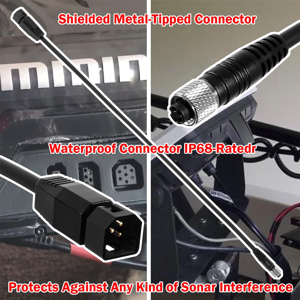 بديل لكابل محول المحول ذو 7 أط - مراجعة Fish Finder Transducer وسعره