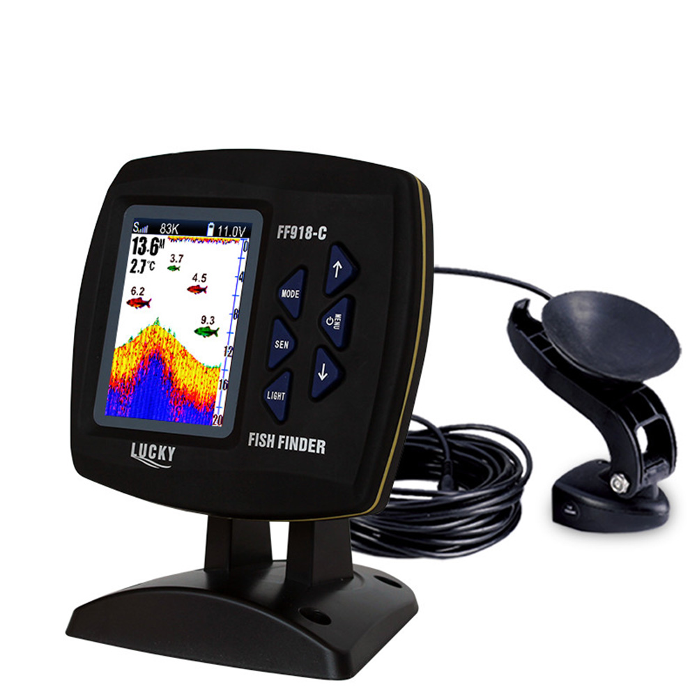 مكتشف سمك سلكي ثنائي التردد ،  - مراجعة Fish Finder Cable وسعره
